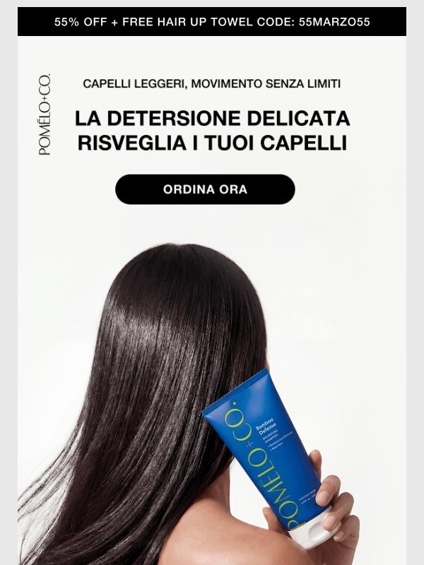 55 % di sconto + Hair Up Towel in regalo