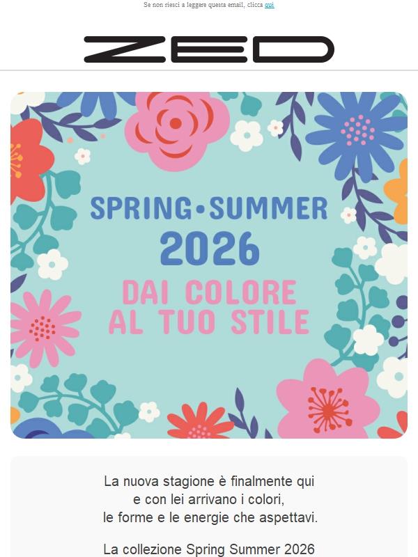 La primavera è arrivata da Zed ☀️ Scopri i nuovi arrivi SS26
