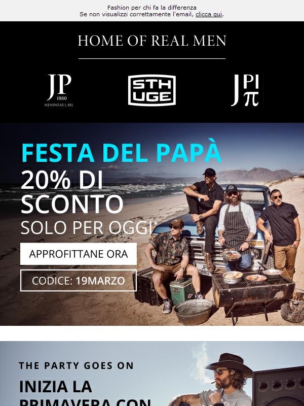 20% di sconto per te! Buona Festa del Papà 🎁