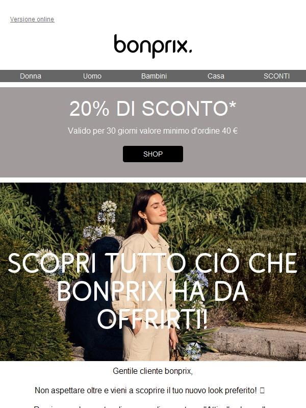 🎉 Approfitta del 20% di sconto sul tuo primo ordine! 🎉