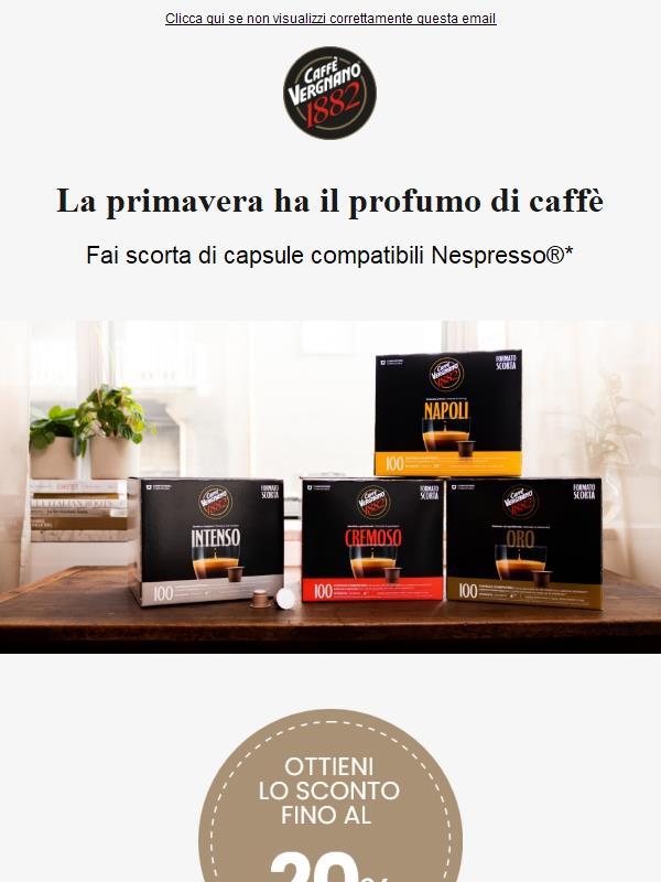 🌻 Fino a 24,90€ per pack sulle capsule da 100 ☕