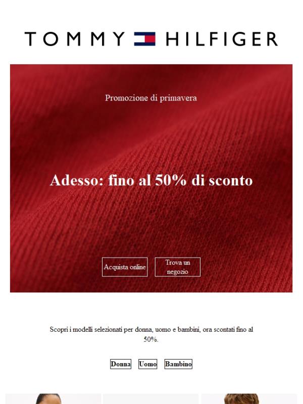 Fino al -50% con la promozione di primavera.