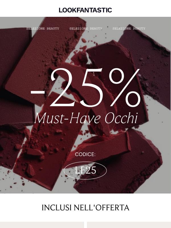 Must-Have Occhi | 25% di sconto