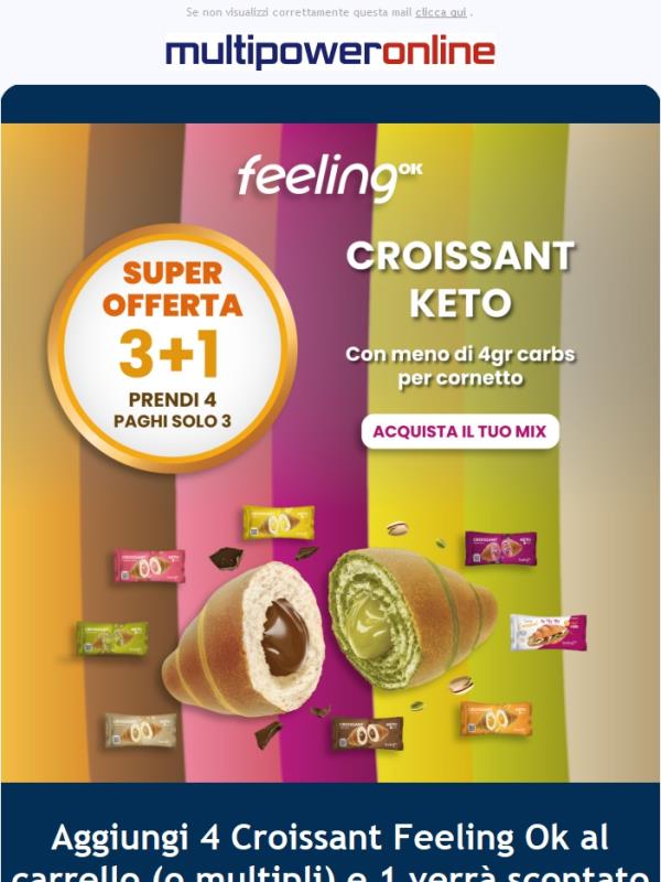 Offerta 3 + 1 sui Croissant di Feeling OK 🤩