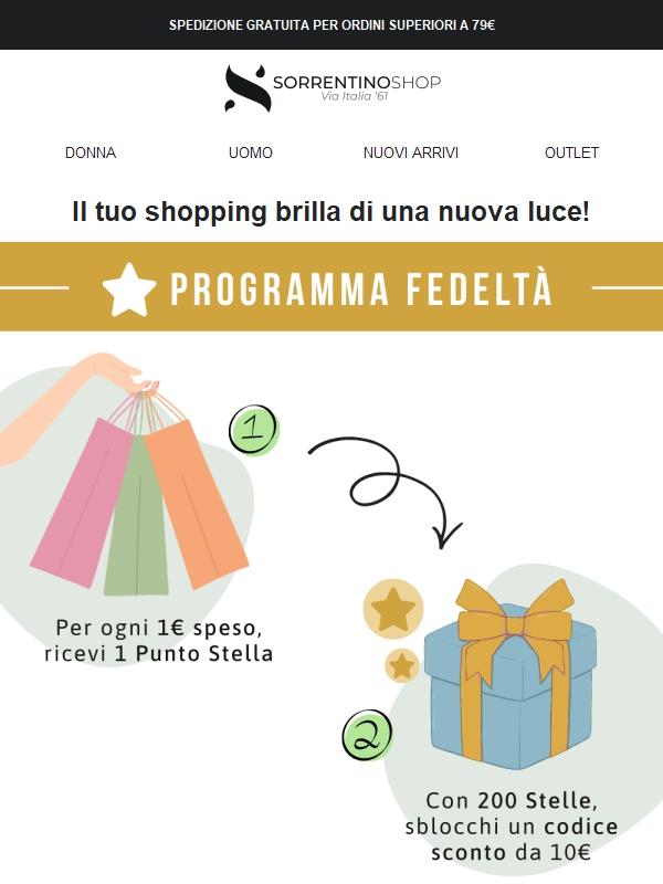 🌟 È arrivato il Club delle Stelle: i tuoi acquisti ora valgono di più!