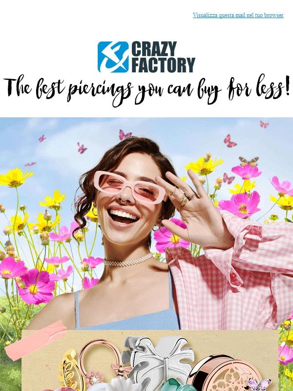 Piercing primaverili: più leggeri, più luminosi, più belli 🌷, !