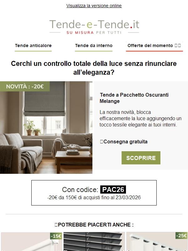NOVITÀ: il comfort diventa elegante