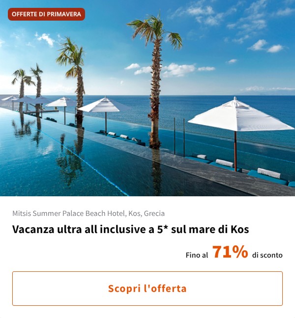 Vacanza ultra all inclusive a 5* sul mare di Kos