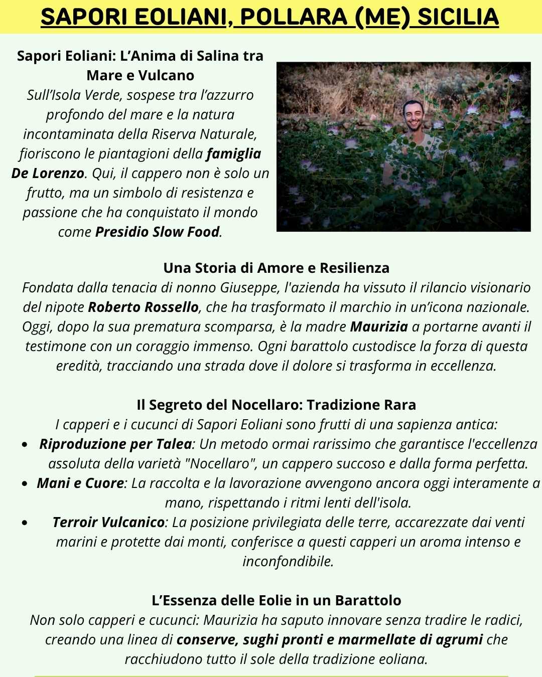 SAPORI EOLIANI