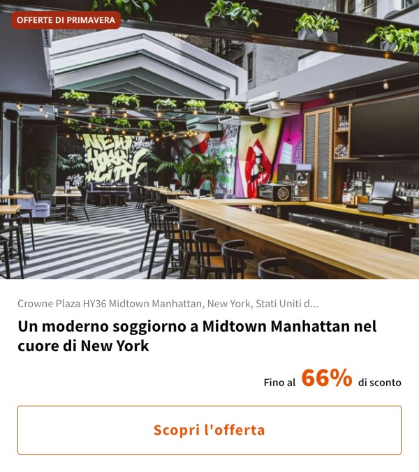 Un moderno soggiorno a Midtown Manhattan nel cuore di New York
