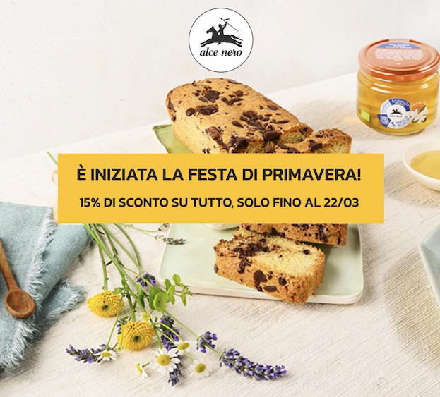 Festa di Primavera: -15% su tutto fino al 22/03