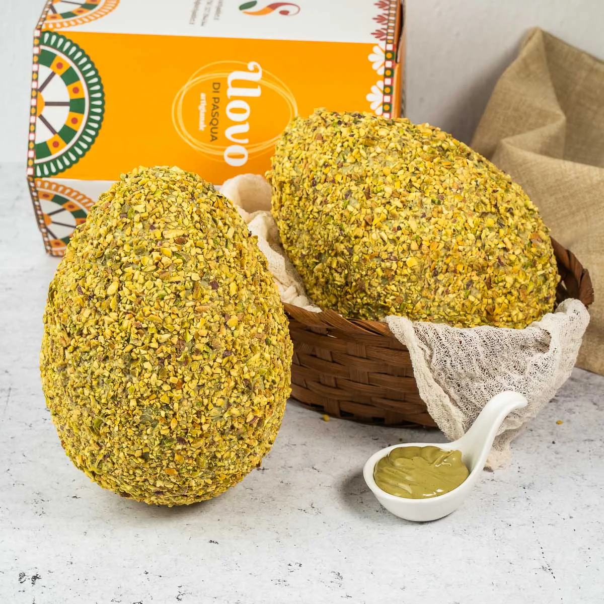 Image of Uovo di Pasqua al Pistacchio artigianale 400g
