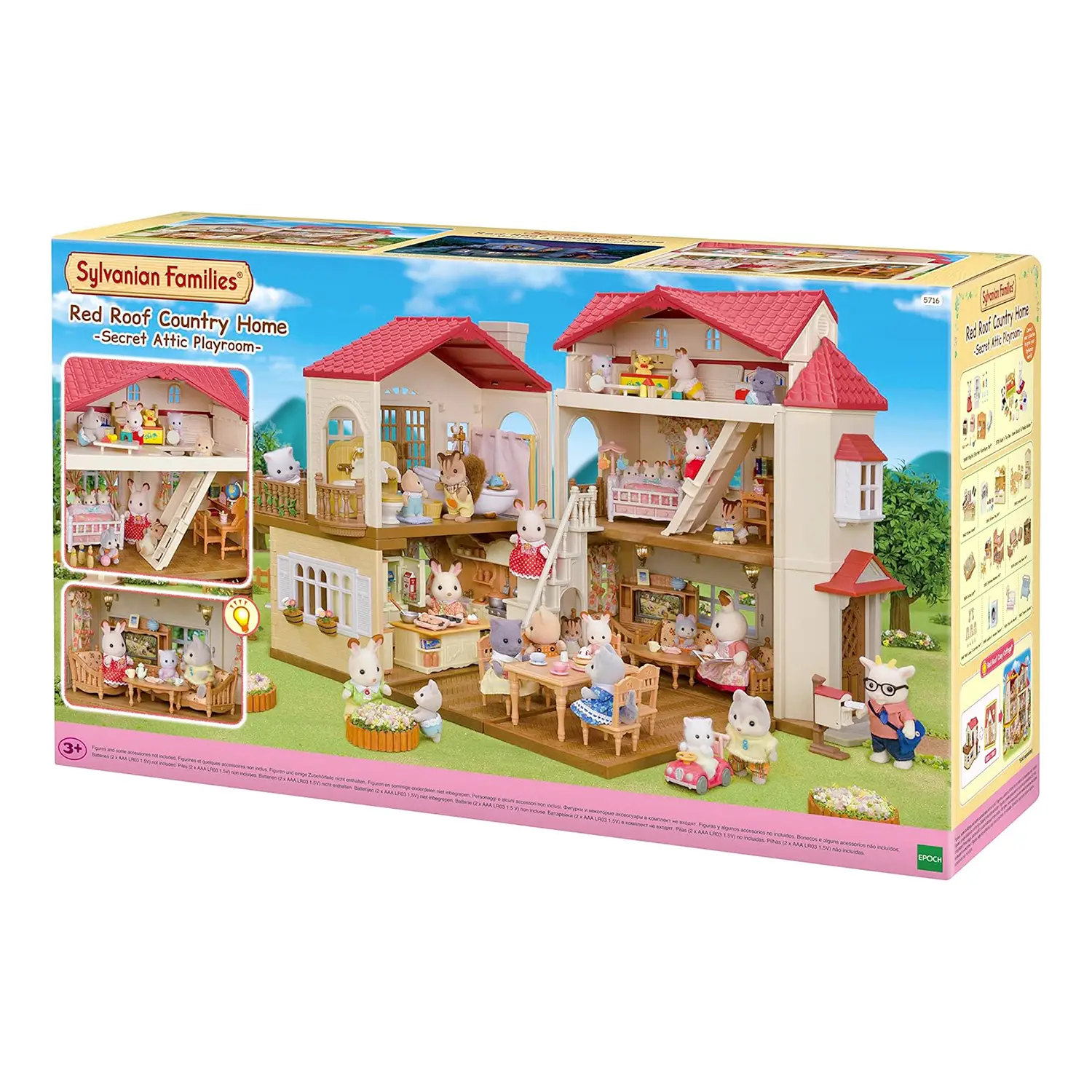 Casa Grande Con Luci E Attico Sylvanian Families