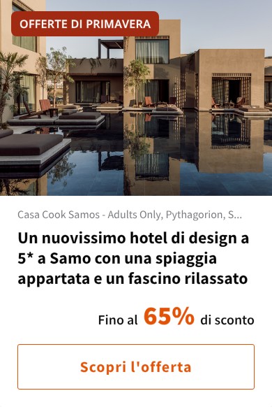 Un nuovissimo hotel di design a 5* a Samo con una spiaggia appartata e un fascino rilassato