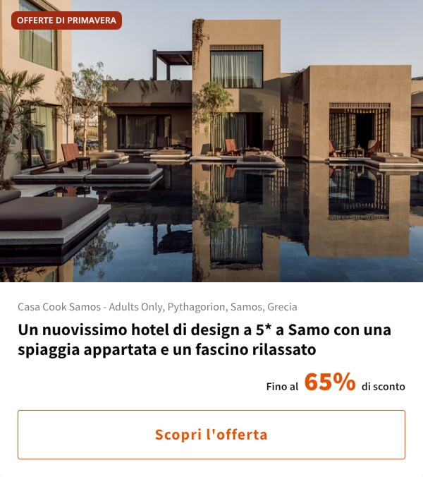 Un nuovissimo hotel di design a 5* a Samo con una spiaggia appartata e un fascino rilassato