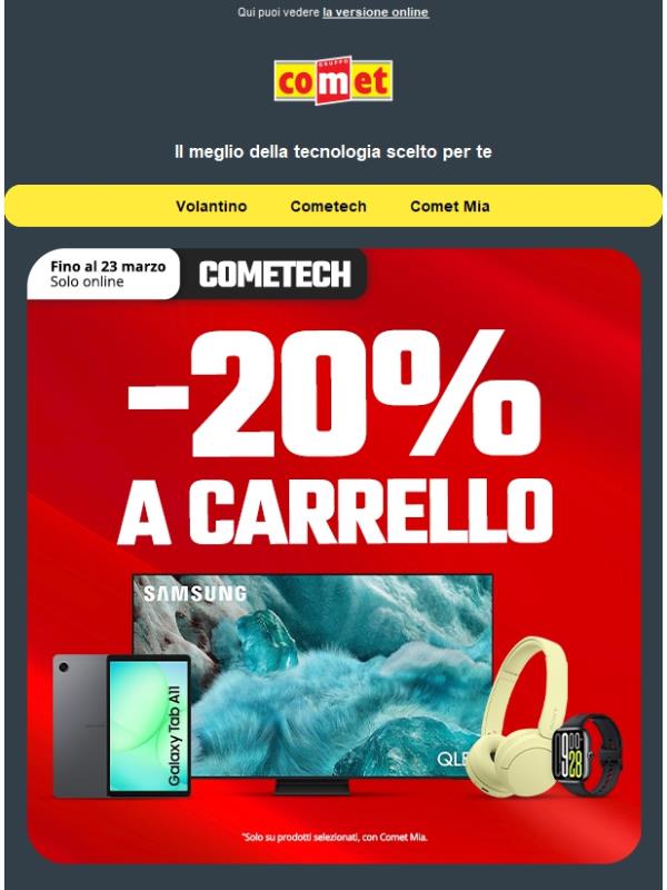 ONLINE | -20% A CARRELLO ⚡