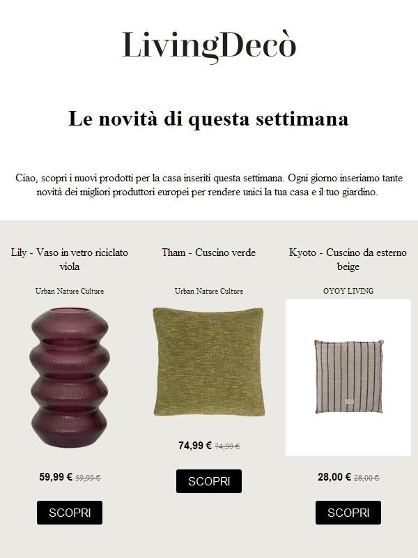 Scopri le novità di questa settimana