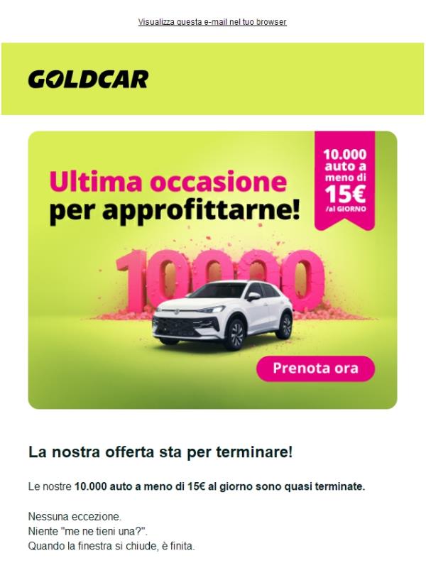 Ultima occasione ⏰