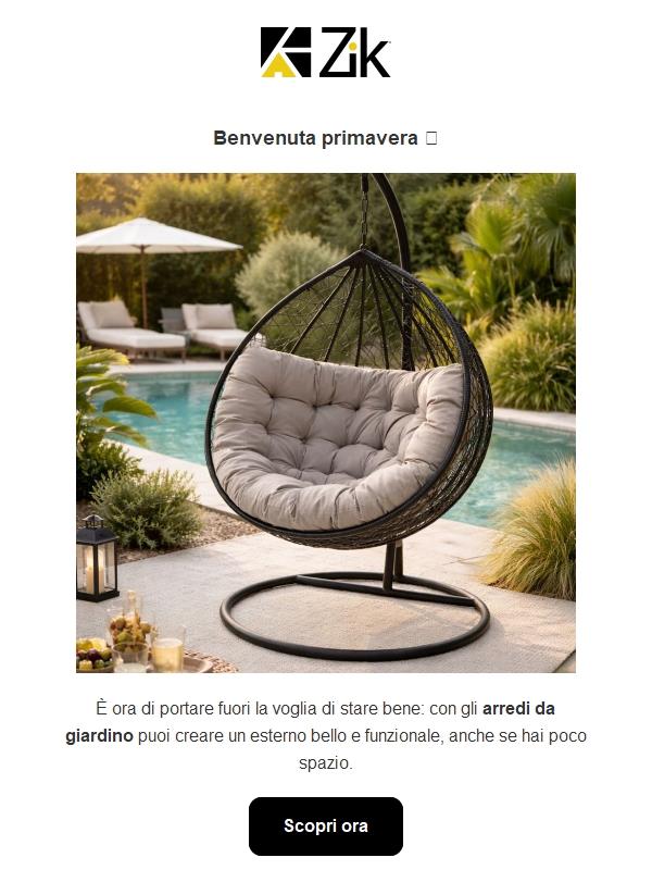 È tempo di outdoor: rinnova terrazzo e giardino.