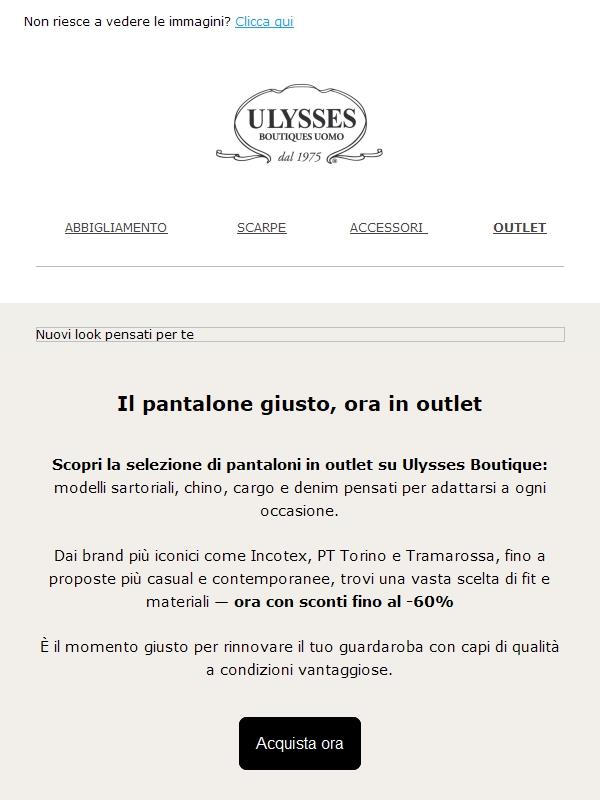 Fit perfetto, prezzo speciale: scopri l’outlet pantaloni fino al -60%