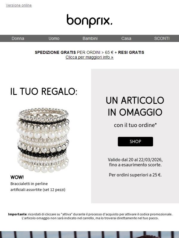 C'è un regalo che ti aspetta!