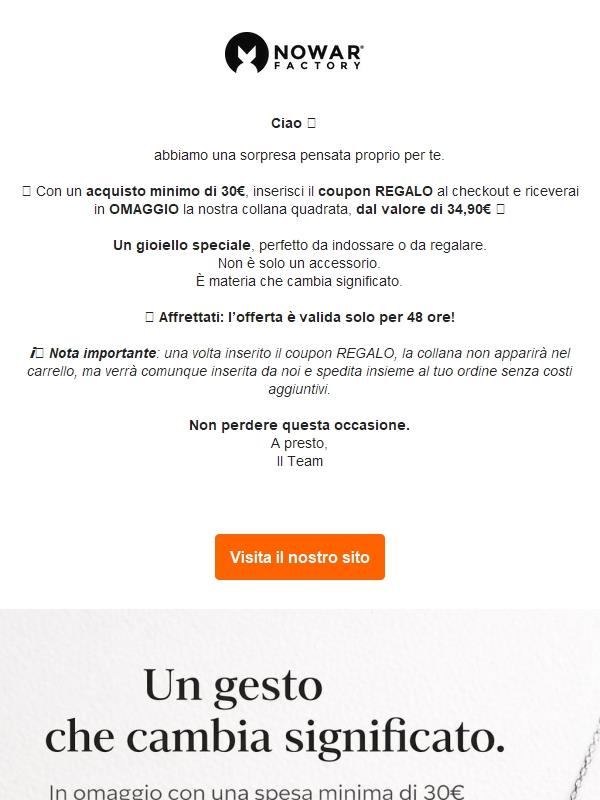 ⏰ Offerta esclusiva: collana gratis per 48h!