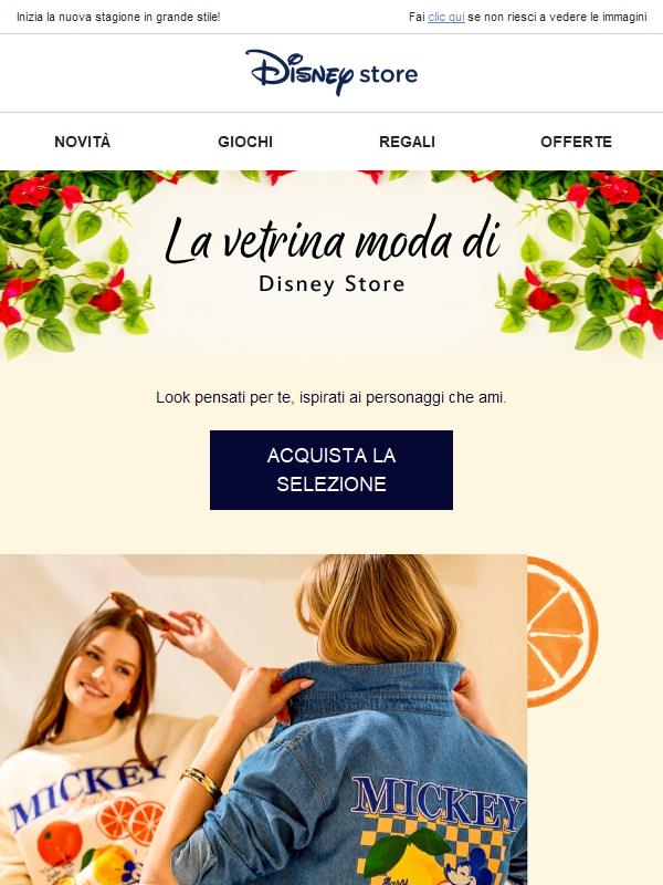 La vetrina moda di Disney Store 📸