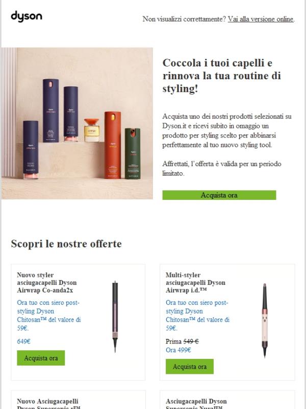 Scopri la nuova offerta sui nostri styling tools: in omaggio i nostri prodotti per styling!