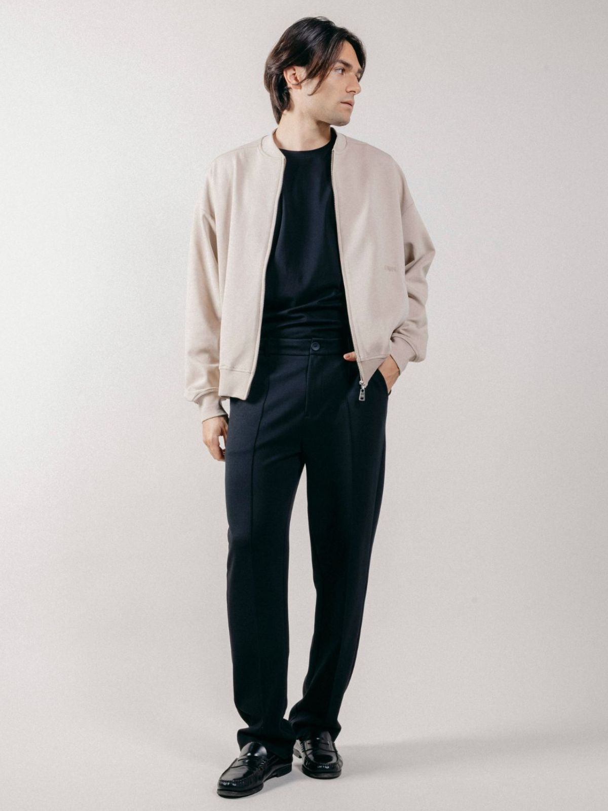 Pantalone Chino in Interlock Black