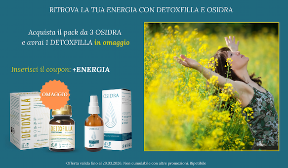 Offerta speciale 1 Detoxfilla OMAGGIO acquistando il pack da 3 OSIDRA