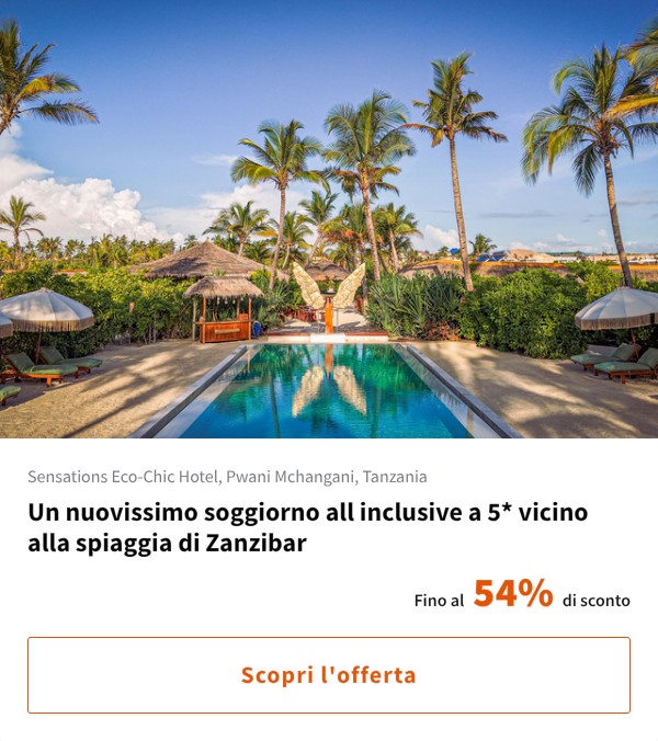 Un nuovissimo soggiorno all inclusive a 5* vicino alla spiaggia di Zanzibar
