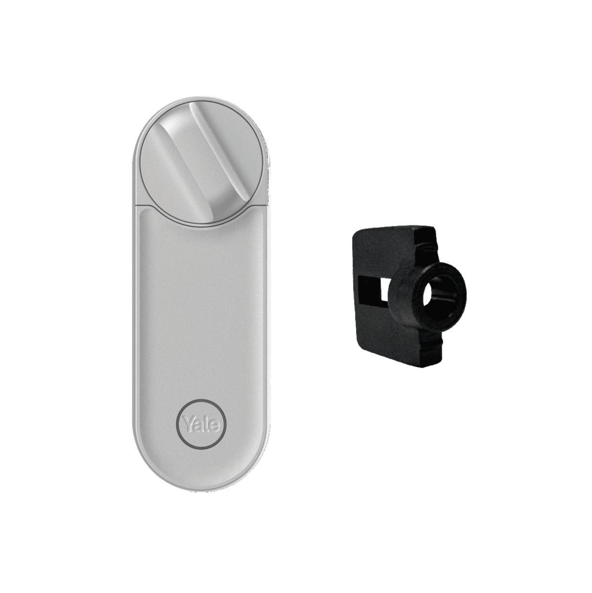 Image of Smart Lock Linus® L2 Argento + Adattatore per Porta con Pomolo