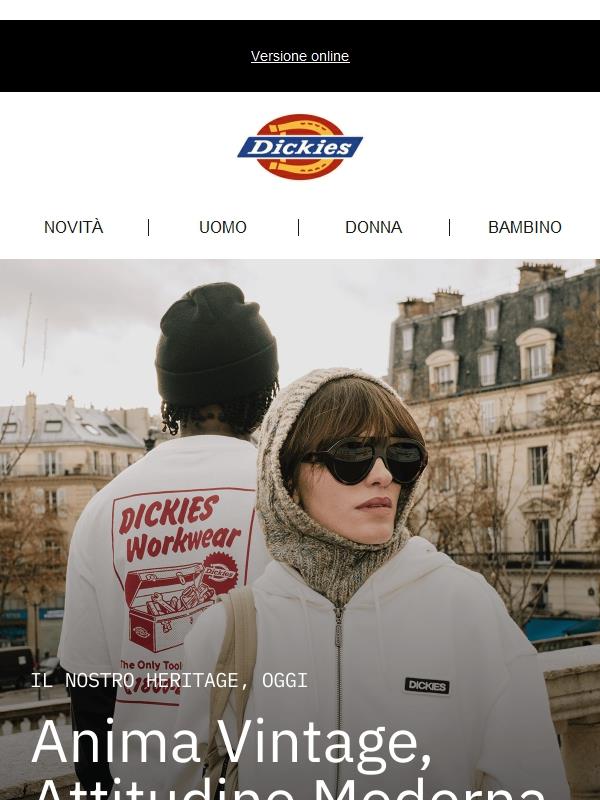 Scopri la nuova collezione Dickies dall'anima vintage