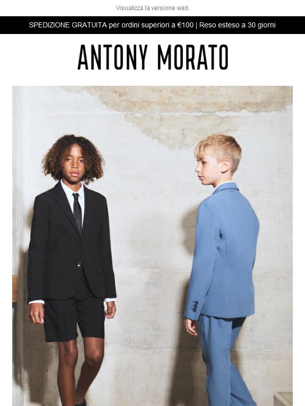 Lo stile Bambino Antony Morato sta arrivando