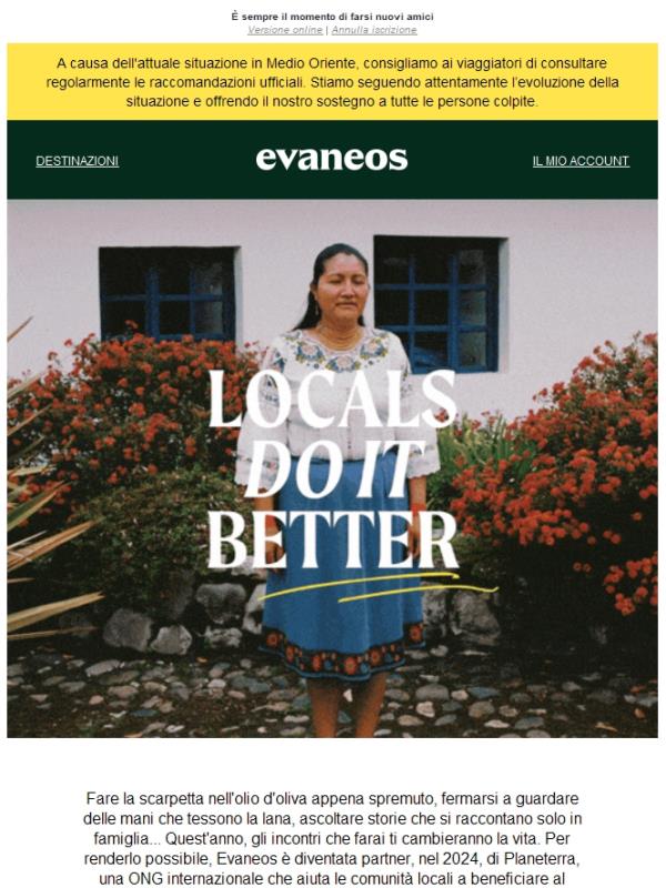 Un viaggio più local che mai