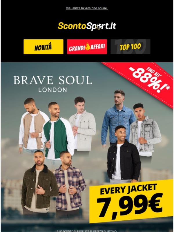 7,99 € per ogni giacca?! 😱 Offerta Brave Soul