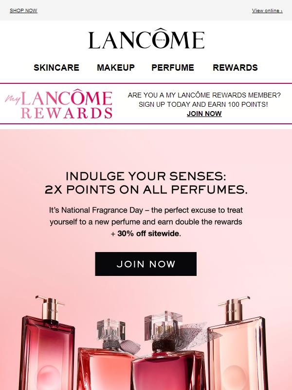 30% Off + 2X Points = Happy Fragrance Day!