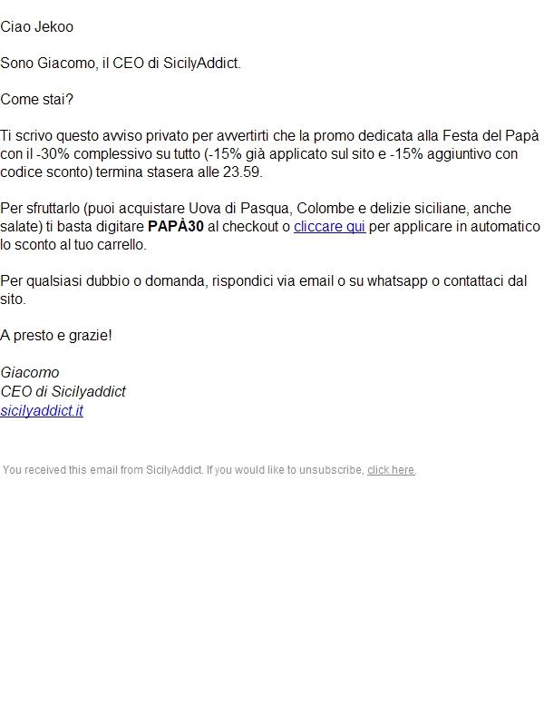 Promemoria personale per Jekoo