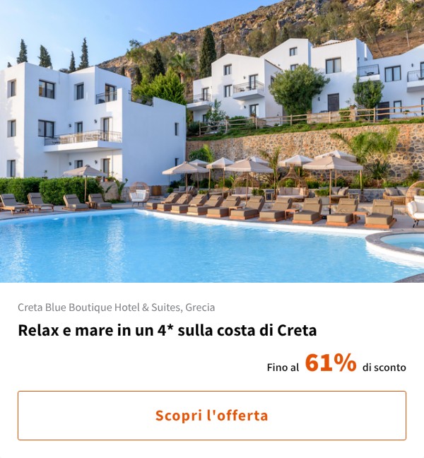 Relax e mare in un 4* sulla costa di Creta