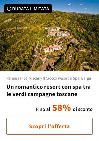 Un romantico resort con spa tra le verdi campagne toscane