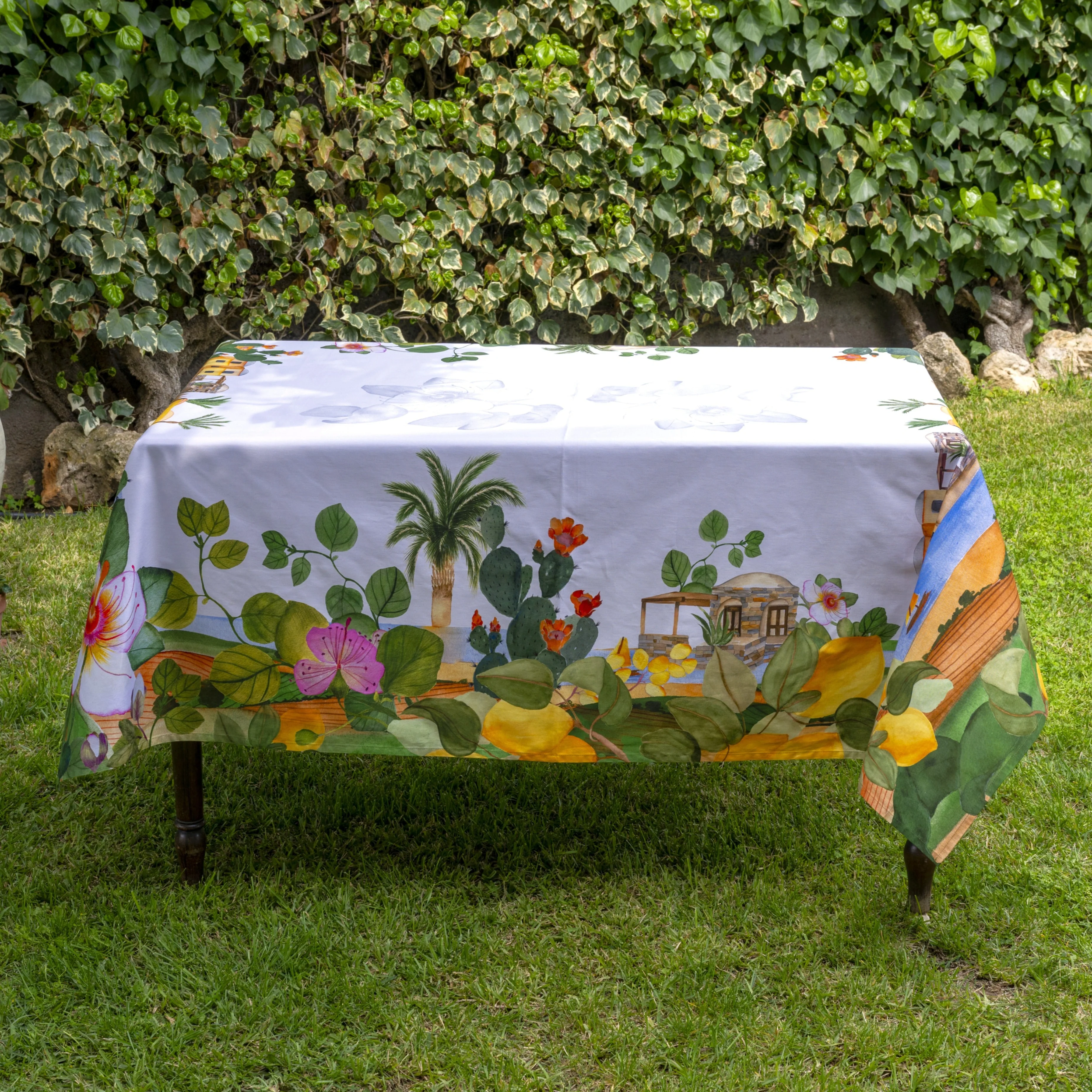 Image of Tovaglia in Puro <br>Cotone - <b>Essenza Mediterranea