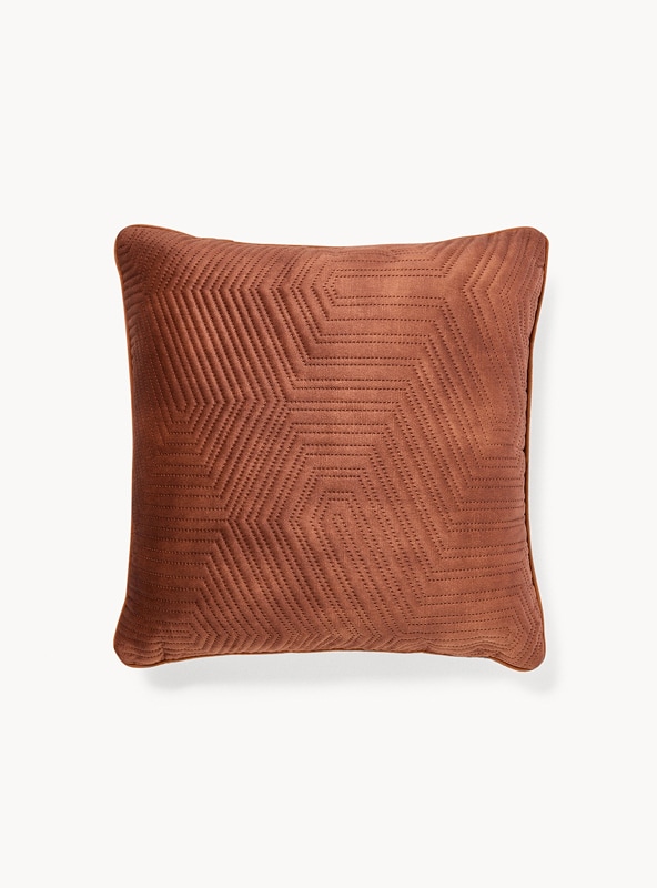 Cuscino in velluto motivo geometrico 45X45cm