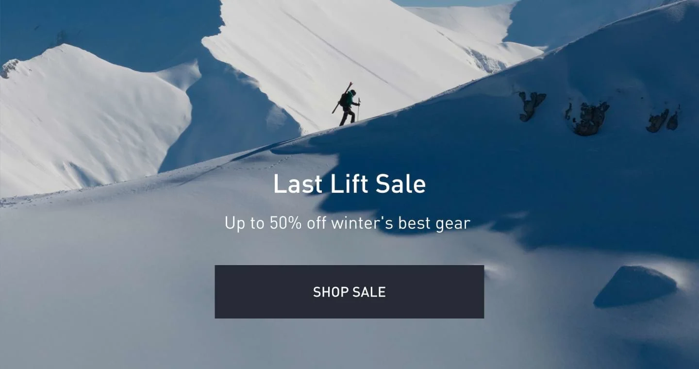 Last Lift Sale - Up to 50% winter´s best gear - Shop Sale
