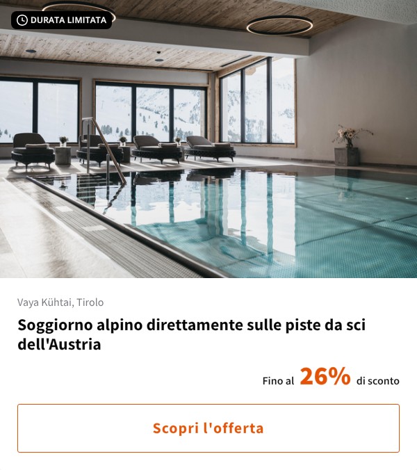 Soggiorno alpino direttamente sulle piste da sci dell'Austria