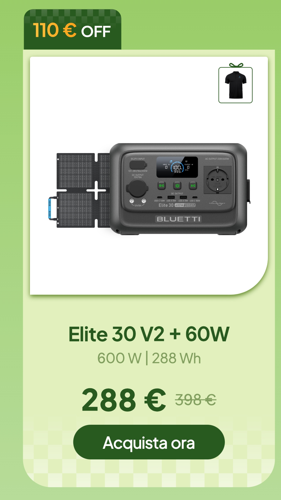 BLUETTI Elite 30 V2+60W