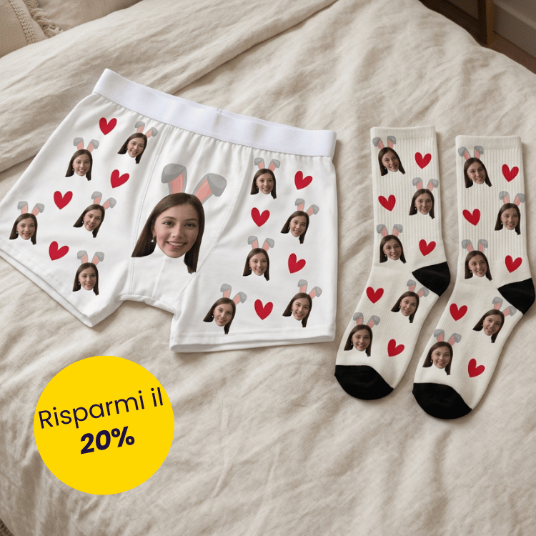 Image of Set regalo calzini pasquali e boxer