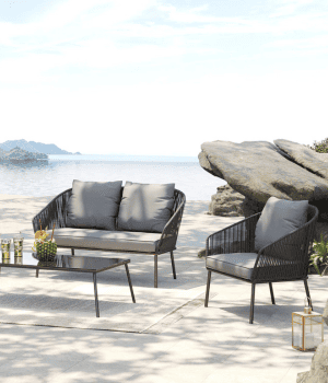 Set Elba grigio Quattro Outdoor