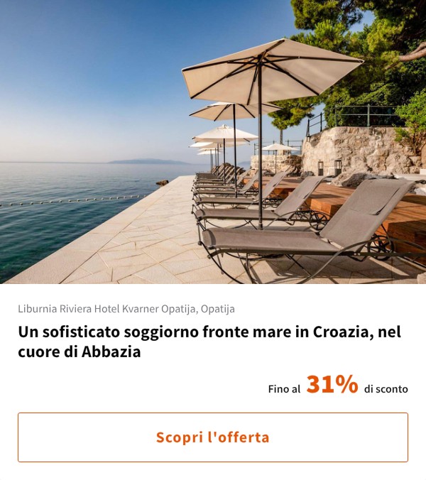 Un sofisticato soggiorno fronte mare in Croazia, nel cuore di Abbazia