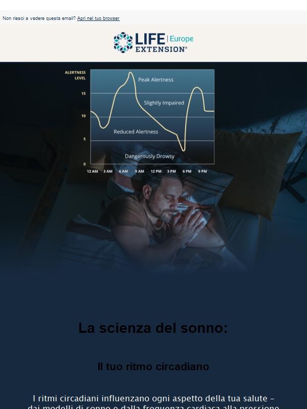 Segreto per dormire meglio: Ritmo circadiano