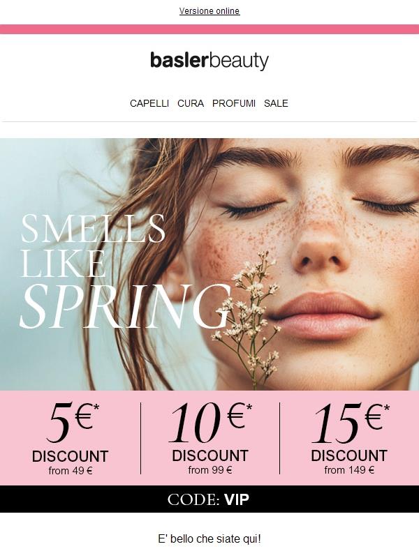 C'è profumo di primavera nell'aria: risparmia oggi fino a 15 € 🌸